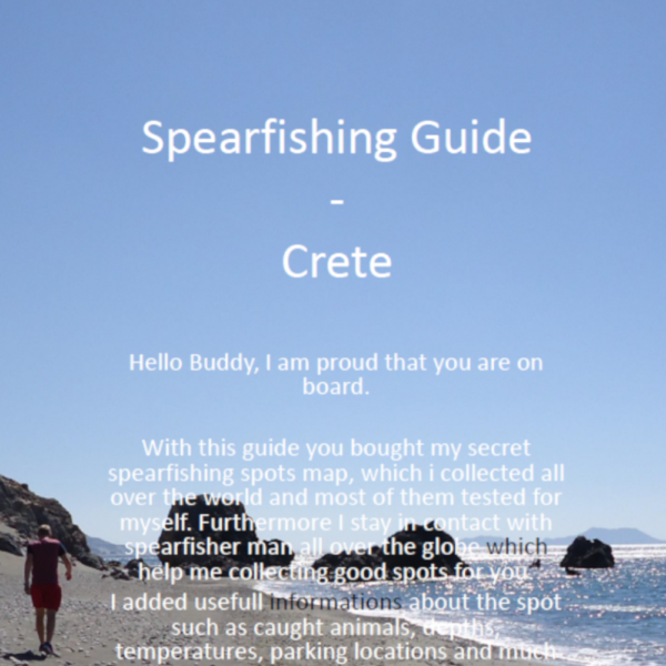 Spearfishing Crete Kreta Maps Guide Tutorial Spots Harpunieren Speargun GER