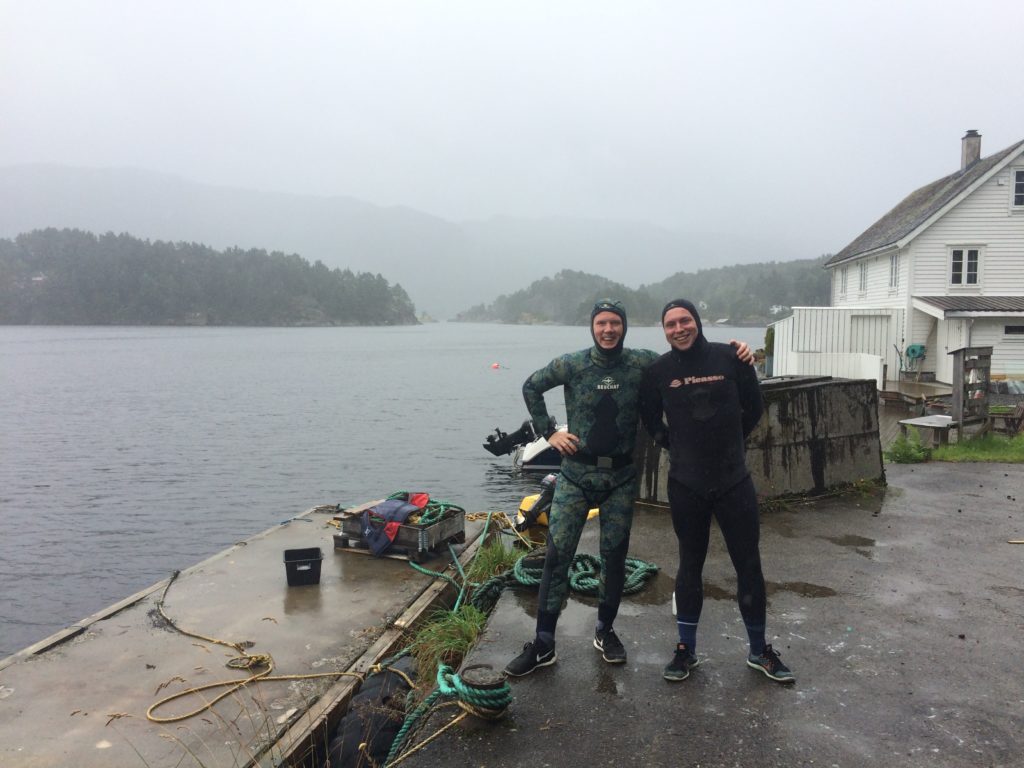 Spearfishing Norway Fjord Norwegen harpunieren