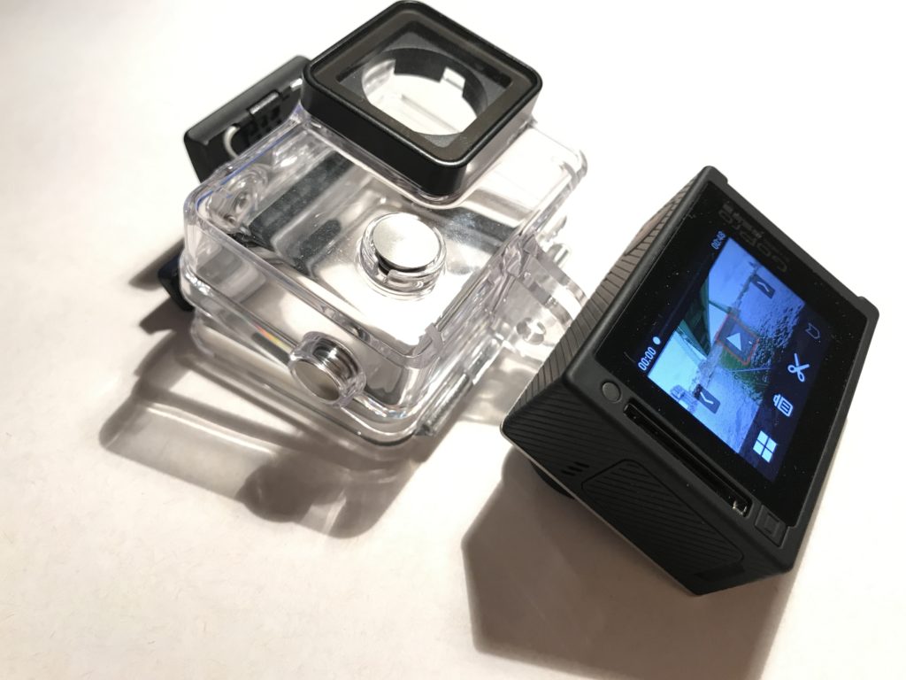 GoPro Hero Unterwasserkamera unterwasser filmen Silver Spearfishing harpunieren fischen 4 Dive Case Display wasserdicht (2)