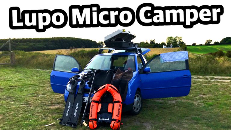 VW Lupo Micro Camper Mikro Camping umbauen Kleinwagen schlafen Spearfishing sleep in a small car conversion explorer