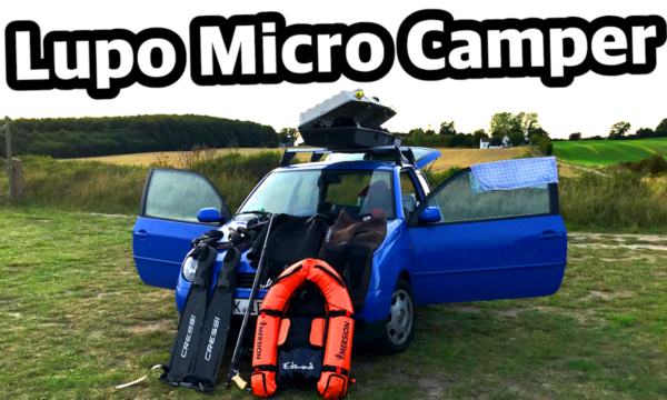 VW Lupo Micro Camper Mikro Camping umbauen Kleinwagen schlafen Spearfishing sleep in a small car conversion explorer